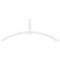 Ekena Millwork Archdale Architectural Grade PVC Gable Bracket, 96"W x 36"H x 2"D x 4"F, 9/12 Pitch GBP096X36X0204ARC00 - alternate 4